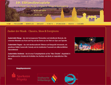 Tablet Screenshot of elblandfestspiele.de